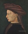Profil Portrait d’un jeune homme Christianisme Quattrocento Renaissance Masaccio
